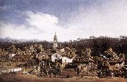 Bernardo Bellotto View of Gazzada near Varese oil on canvas